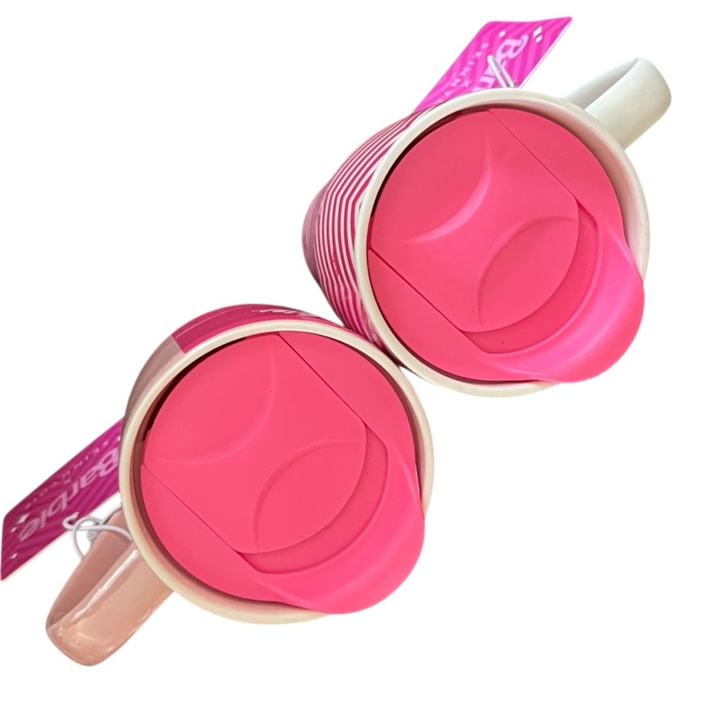 Barbie x Skinnydip Ceramic Travel Mug Set of 2 Limited Edition - Picture 7 of 11